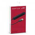 Огляд Концентратор Speedlink SNAPPY SLIM USB Hub, 4-Port, USB 2.0, Passive, Black (SL-140000-BK): характеристики, відгуки, ціни.