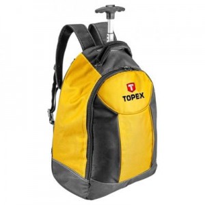 Огляд Сумка для інструмента Topex рюкзак монтерський на колесах (79R450): характеристики, відгуки, ціни.