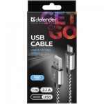 Огляд Дата кабель USB 2.0 AM to Micro 5P 1.0m USB08-03T PRO white Defender (87803): характеристики, відгуки, ціни.
