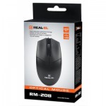Огляд Мишка REAL-EL RM-208 USB Black: характеристики, відгуки, ціни.