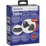 Огляд Навушники Defender Twins 635 TWS Bluetooth Black (63635): характеристики, відгуки, ціни.