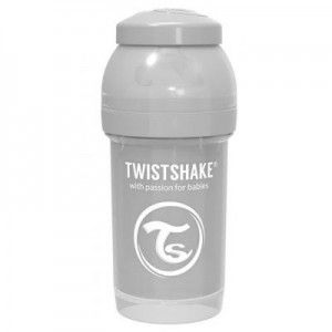 Огляд Пляшечка для годування Twistshake антиколькова 180 мл, сіра (69861): характеристики, відгуки, ціни.