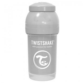Пляшечка для годування Twistshake антиколькова 180 мл, сіра (69861)