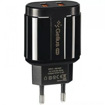 Зарядний пристрій Gelius Pro Avangard GP-HC06 2USB 2.4A + Cable MicroUSB Black (00000075588)