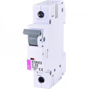 Огляд Автоматичний вимикач ETI ETIMAT 6 1p С 32А (6 kA): характеристики, відгуки, ціни.