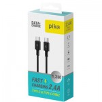 Огляд Дата кабель USB Type-C to Type-C 1.2m CB-TT11 black Piko (1283126504105): характеристики, відгуки, ціни.