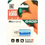 Огляд USB флеш накопичувач Mibrand 64GB Cougar Blue USB 2.0 (MI2.0/CU64P1U): характеристики, відгуки, ціни.