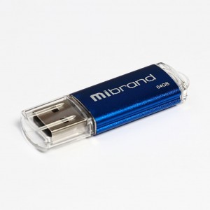 Огляд USB флеш накопичувач Mibrand 64GB Cougar Blue USB 2.0 (MI2.0/CU64P1U): характеристики, відгуки, ціни.