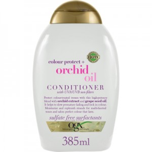 Огляд Кондиціонер для волосся OGX Orchid Oil для захисту кольору фарбованого волосся 385 мл (0022796972415): характеристики, відгуки, ціни.