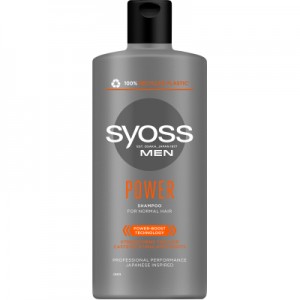 Огляд Шампунь Syoss Men Power з Кофеїном для нормального волосся 440 мл (9000101277395): характеристики, відгуки, ціни.