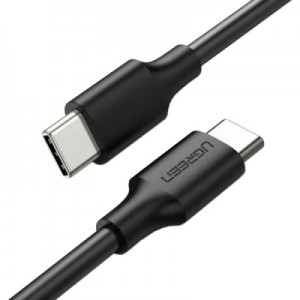 Дата кабель USB Type-C to Type-C 1.5m 60W US161 3A Alum. (Gray) Ugreen (50751)