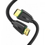 Огляд Кабель мультимедійний HDMI to HDMI 1.0m HD118 Nylon Braid (Black) Ugreen (40408): характеристики, відгуки, ціни.