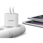 Огляд Зарядний пристрій Ugreen CD104 2xUSB 3.4A Charger (White) (20384): характеристики, відгуки, ціни.