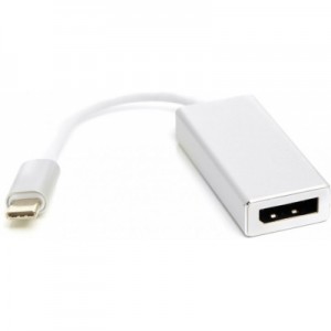 Перехідник PowerPlant USB Type-C 3.1 Thunderbolt 3 (M) - DisplayPort (F), 4K, 0.15 (CA911851)