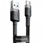 Огляд Дата кабель USB 3.1 AM to Type-C 1.0m 3A grey-black Baseus (CATKLF-BG1): характеристики, відгуки, ціни.