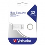 Огляд USB флеш накопичувач Verbatim 32GB Metal Executive Silver USB 2.0 (98749): характеристики, відгуки, ціни.