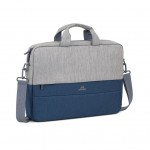 Огляд Сумка для ноутбука RivaCase 15.6" 7532 Prater, grey/dark blue anti-theft (7532Grey/DarkBlue): характеристики, відгуки, ціни.