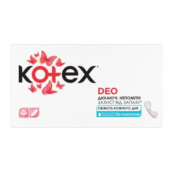 Щоденні прокладки Kotex Ultraslim Deo 56 шт. (5029053548258/5029053548111)