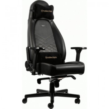 Крісло ігрове Noblechairs Icon Black/Gold (NBL-ICN-PU-GOL)