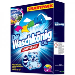 Огляд Пральний порошок Waschkonig Universal 375 г (4260353550171): характеристики, відгуки, ціни.