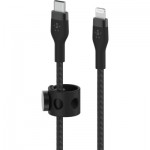 Огляд Дата кабель USB-С to Lightning 1.0m BRAIDED SILICONE black Belkin (CAA011BT1MBK): характеристики, відгуки, ціни.