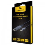 Огляд Кабель мультимедійний USB-C to DisplayPort 1.8m 4K 60Hz Cablexpert (CC-USB3C-DPF-01-6): характеристики, відгуки, ціни.