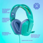 Огляд Навушники Logitech G335 Wired Gaming Mint (981-001024): характеристики, відгуки, ціни.