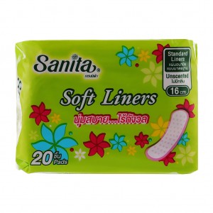 Огляд Щоденні прокладки Sanita Panty Soft Liners 16 см 20 шт. (8850461601771): характеристики, відгуки, ціни.