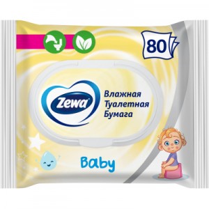 Огляд Туалетний папір Zewa Baby 80 шт. (7322541394275): характеристики, відгуки, ціни.