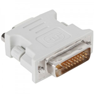 Огляд Перехідник DVI-D M to VGA F, white PowerPlant (CA910298): характеристики, відгуки, ціни.