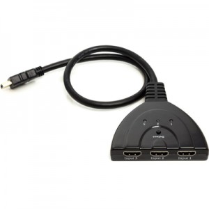 Перехідник HDMI to HDMI 3x1 PowerPlant (CA912070)
