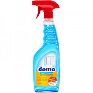 Огляд Засіб для миття скла Domo Blue спрей 525 мл (XD 40001): характеристики, відгуки, ціни.