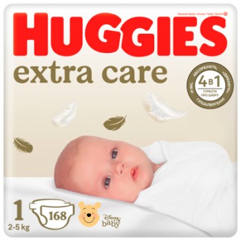 Підгузок Huggies Elite Soft Newborn 1 (3-5 кг) 168 шт (5029054234747/5029053549620)