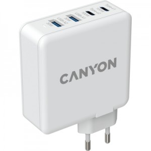 Огляд Зарядний пристрій Canyon GAN 100W (CND-CHA100W01): характеристики, відгуки, ціни.