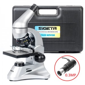 Мікроскоп Sigeta Prize Novum 20x-1280x з камерою 0.3Mp (65243)