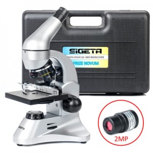 Огляд Мікроскоп Sigeta Prize Novum 20x-1280x з камерою 2Mp (65244): характеристики, відгуки, ціни.