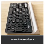 Огляд Клавіатура Logitech K780 Multi-Device Wireless UA Dark Gray (920-008042): характеристики, відгуки, ціни.