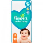 Огляд Підгузок Pampers Active Baby Розмір 3 (6-10 кг) 54 шт (8001090948977): характеристики, відгуки, ціни.