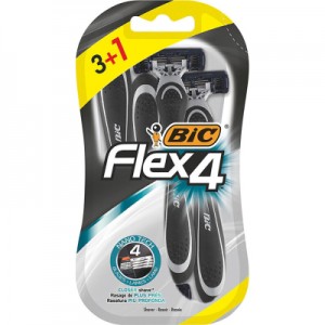 Огляд Бритва Bic Flex 4 3+1 шт. (3086123220621): характеристики, відгуки, ціни.