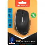 Огляд Мишка Canyon MW-21 Wireless Blue LED Black (CNS-CMSW21B): характеристики, відгуки, ціни.