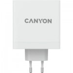 Огляд Зарядний пристрій Canyon H-140-01 Wall charger with 1USB-A 2 USB-C (CND-CHA140W01): характеристики, відгуки, ціни.