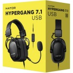 Огляд Навушники Hator Hypergang 7.1 USB Black (HTA-840): характеристики, відгуки, ціни.