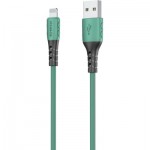 Огляд Дата кабель USB 2.0 AM to Lightning 1.0m PD-B51i Green Proda (PD-B51i-GR): характеристики, відгуки, ціни.