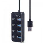 Огляд Концентратор Gembird USB 3.0 4 ports switch black (UHB-U3P4P-01): характеристики, відгуки, ціни.