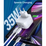 Огляд Зарядний пристрій Choetech 2xUSB-С 35W PD/QC (Q5008-EU-WH): характеристики, відгуки, ціни.