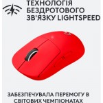 Огляд Мишка Logitech G Pro X Superlight Wireless Red (910-006784): характеристики, відгуки, ціни.
