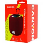 Огляд Акустична система Canyon BSP-8 Bluetooth V5.2 Red (CNE-CBTSP8R): характеристики, відгуки, ціни.