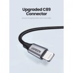 Огляд Дата кабель USB 2.0 AM to Lightning 1.0m US199 MFI Black Ugreen (US199/60156): характеристики, відгуки, ціни.