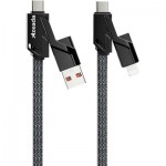 Огляд Дата кабель USB 2.0 AM/USB-C to Lightning + Type-C 1.5m PD-B96th Black Proda (PD-B96th-BK): характеристики, відгуки, ціни.