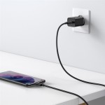 Огляд Зарядний пристрій Baseus 1xUSB 25W (USB-C) + Cable Type-C black (TZCCSUP-L01): характеристики, відгуки, ціни.